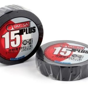 Cinta aisladora pvc negra Tasca 19mmx18mmx0.13m